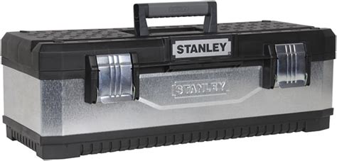 STANLEY Galvanised Toolbox Chest with Heavy Duty Metal 